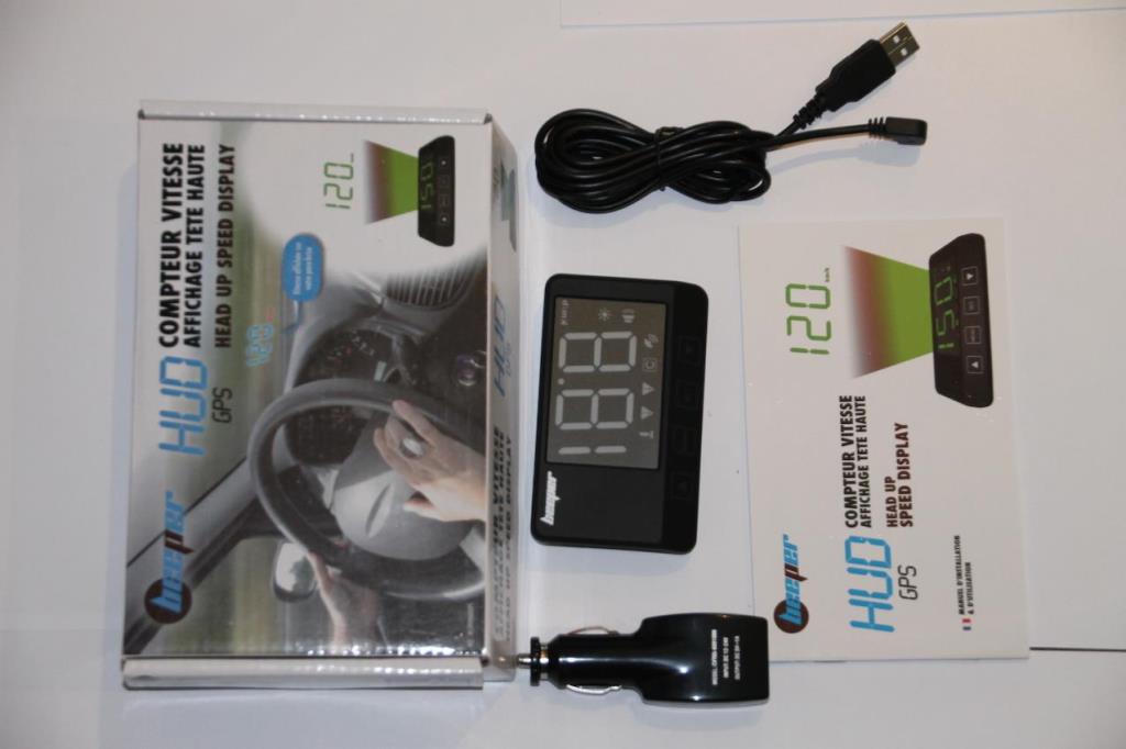 Kit d'affichage de la vitesse au pare brise (Afficheur tête haute) BEEPER RE599HUDGPS